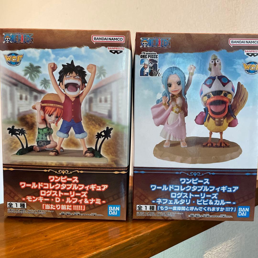 海贼王世界收藏人偶 鲁夫&娜美 维维&卡鲁 2种套装