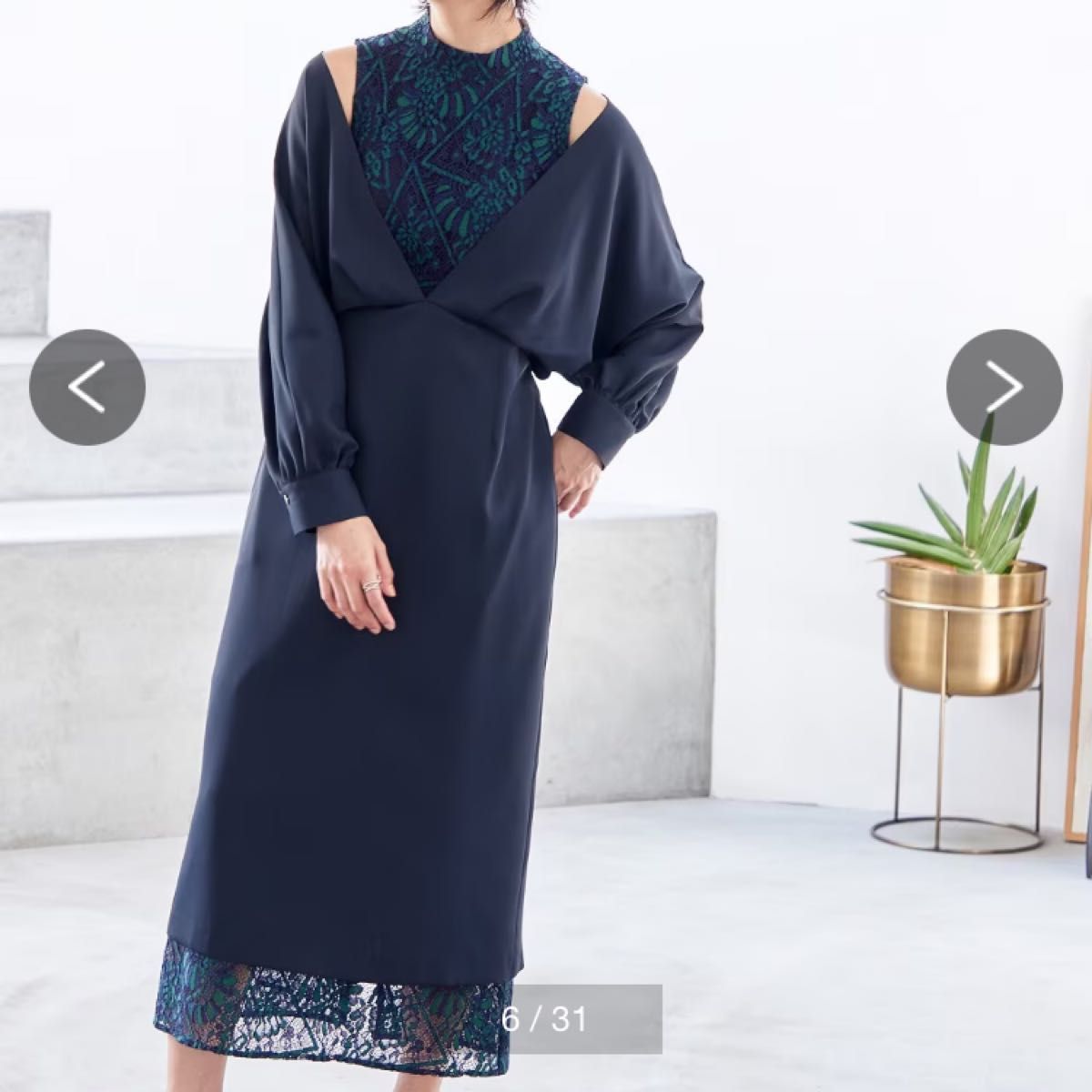 彩色礼服肩设计下摆蕾丝长裙连衣裙礼服婚礼绿奈比