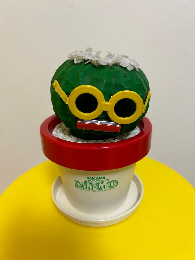 Retro TAKARA Dancing Meego Harmonica Flower Lock Cactus