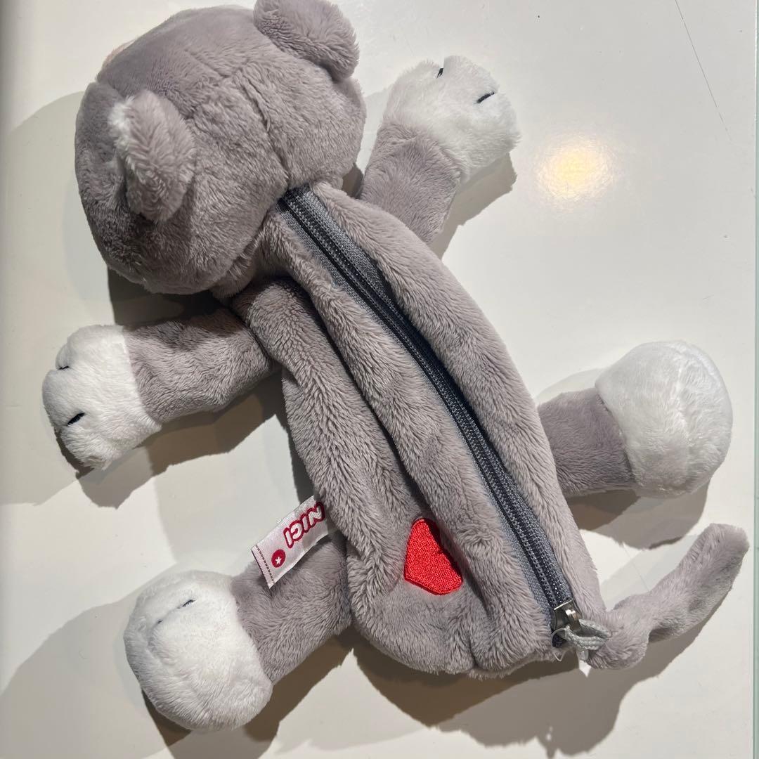 nici Figure Pouch Pen Case Cat Gray