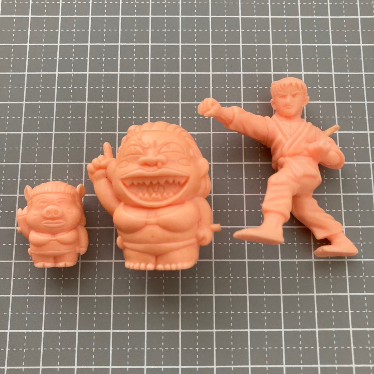Jungle King Tar-chan Eraser Figure Set - 3 Pieces Including Jee, Kaz Meyer, and More