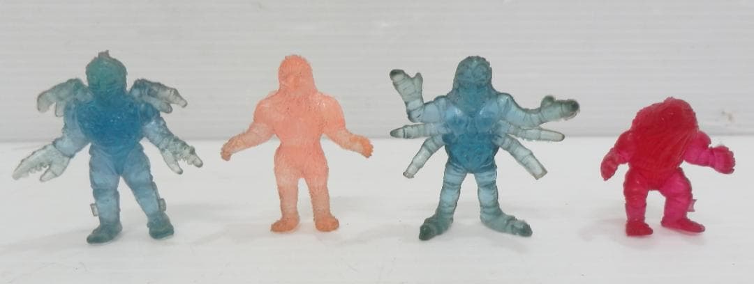 Meiji Kamen Rider BLACK Eraser Monster 4-Piece Set Clear Gashapon