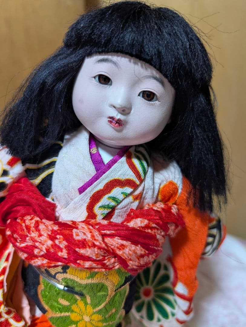 诅咒之物 附言市松人偶 和服人偶 日本娃娃 附带娃娃架 可换装