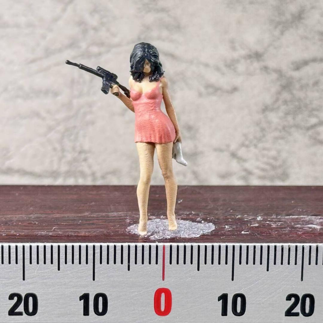 【TU-209】1/64 持枪女性 手办 迷你模型 场景