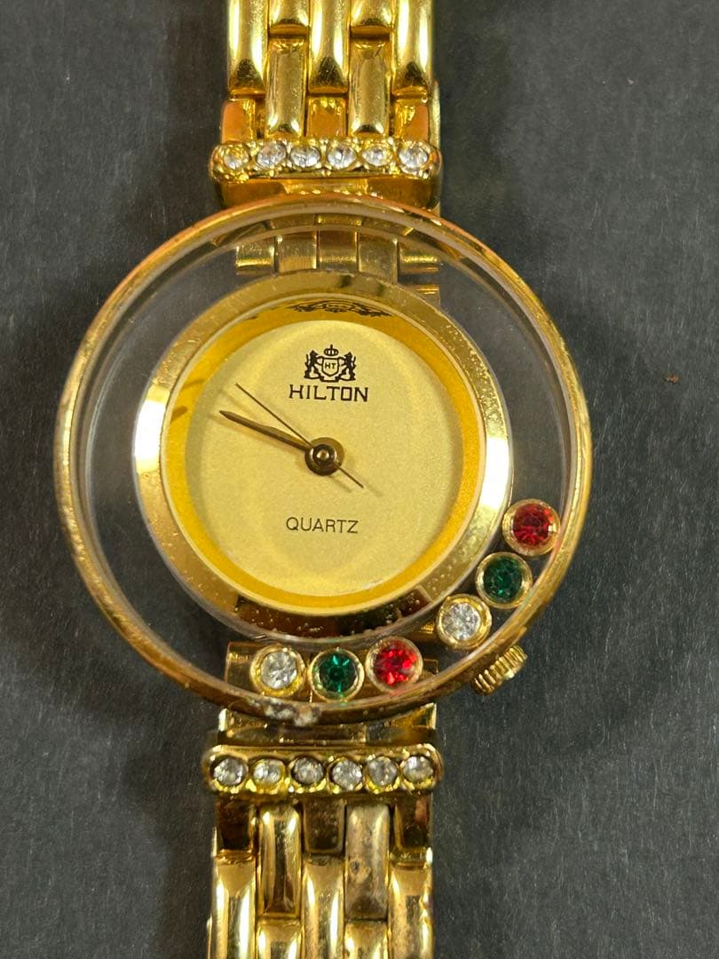 HILTON Women's Quartz Watch Gold Color Junk