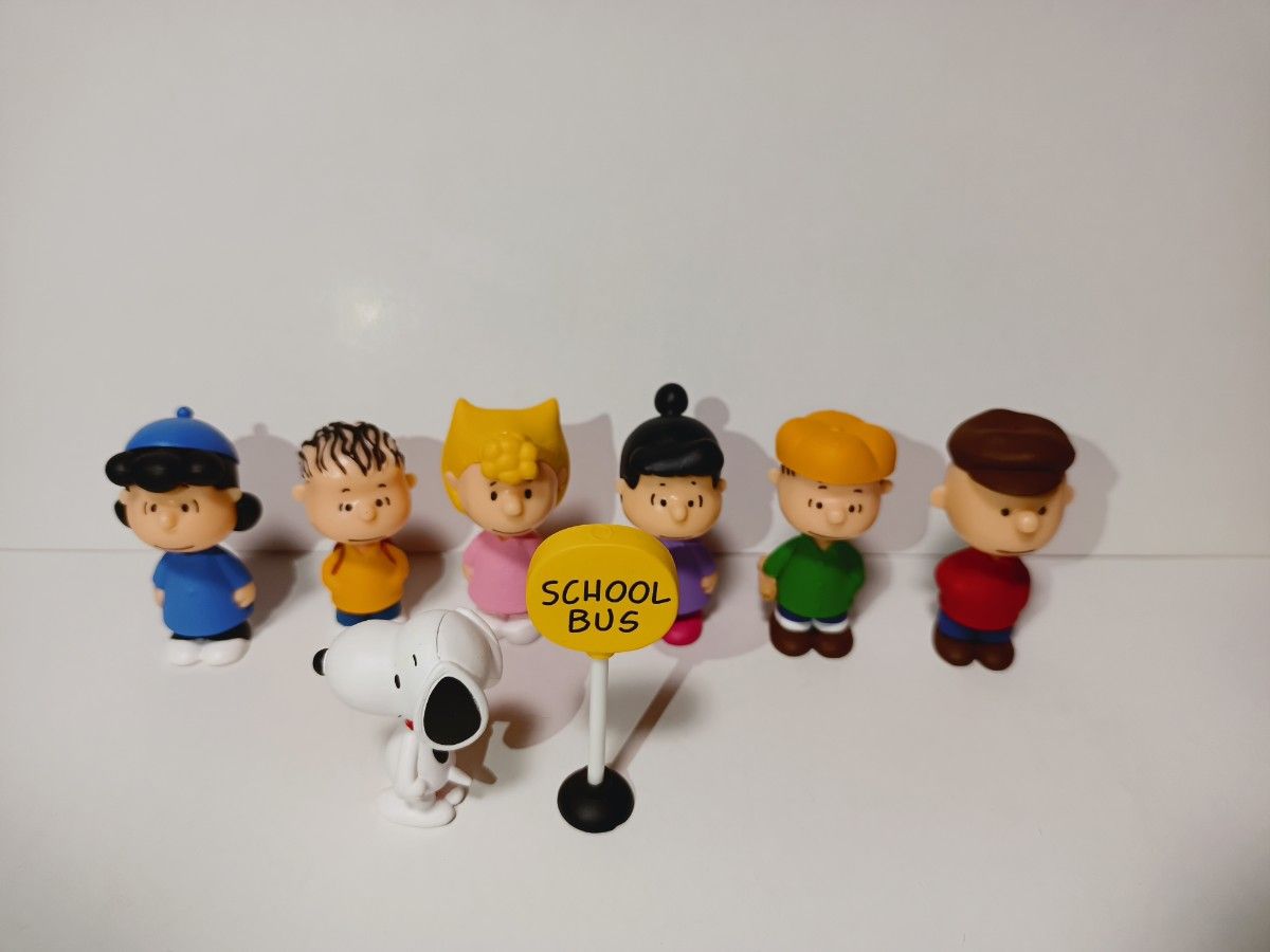 手办扭蛋 排列吧 史努比 查理·布朗 巴士站 全套 PEANUTS 花生 SNOOPY