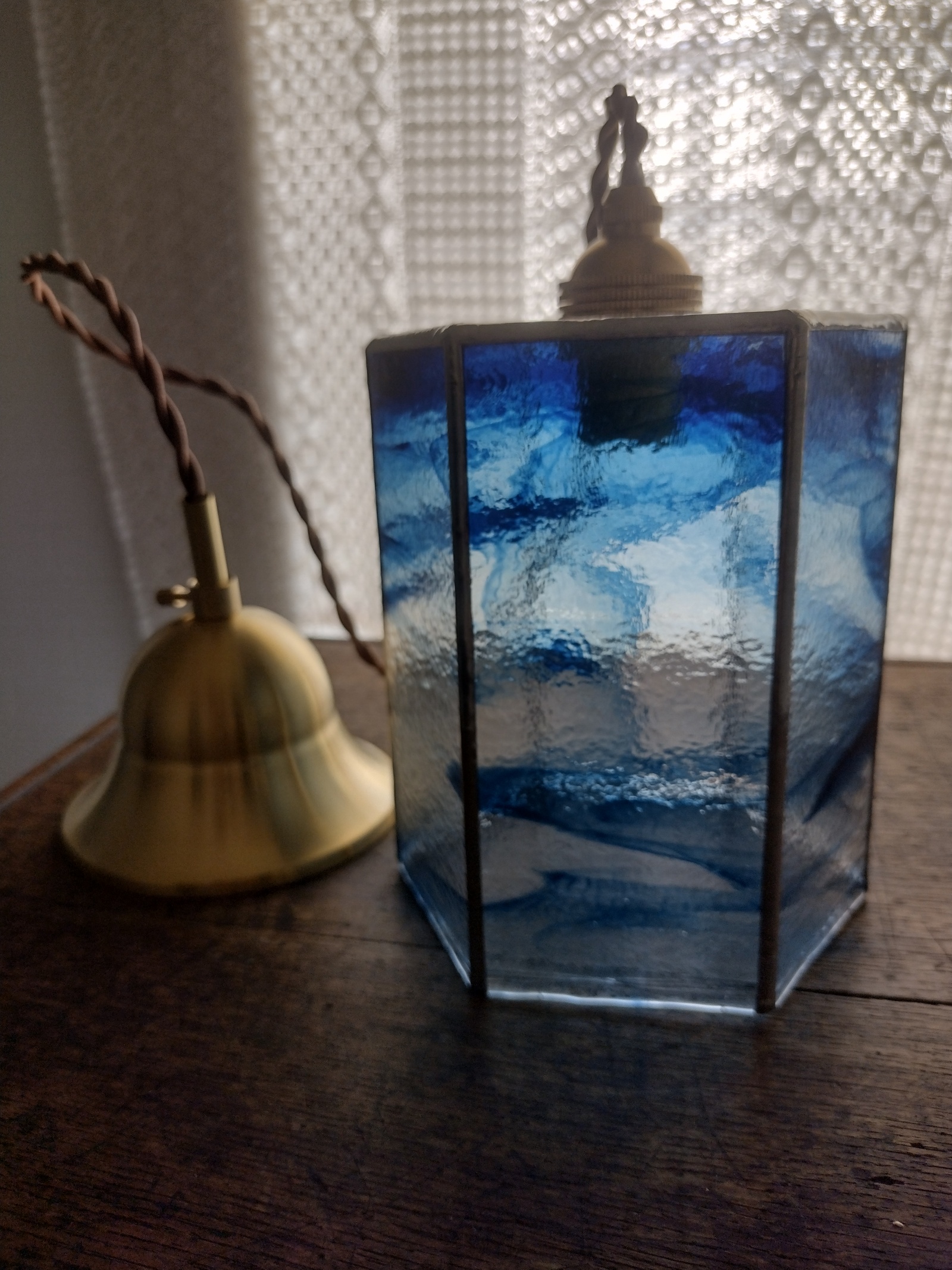 ★吊灯 “EDGE GLASS” Blue & Clear
