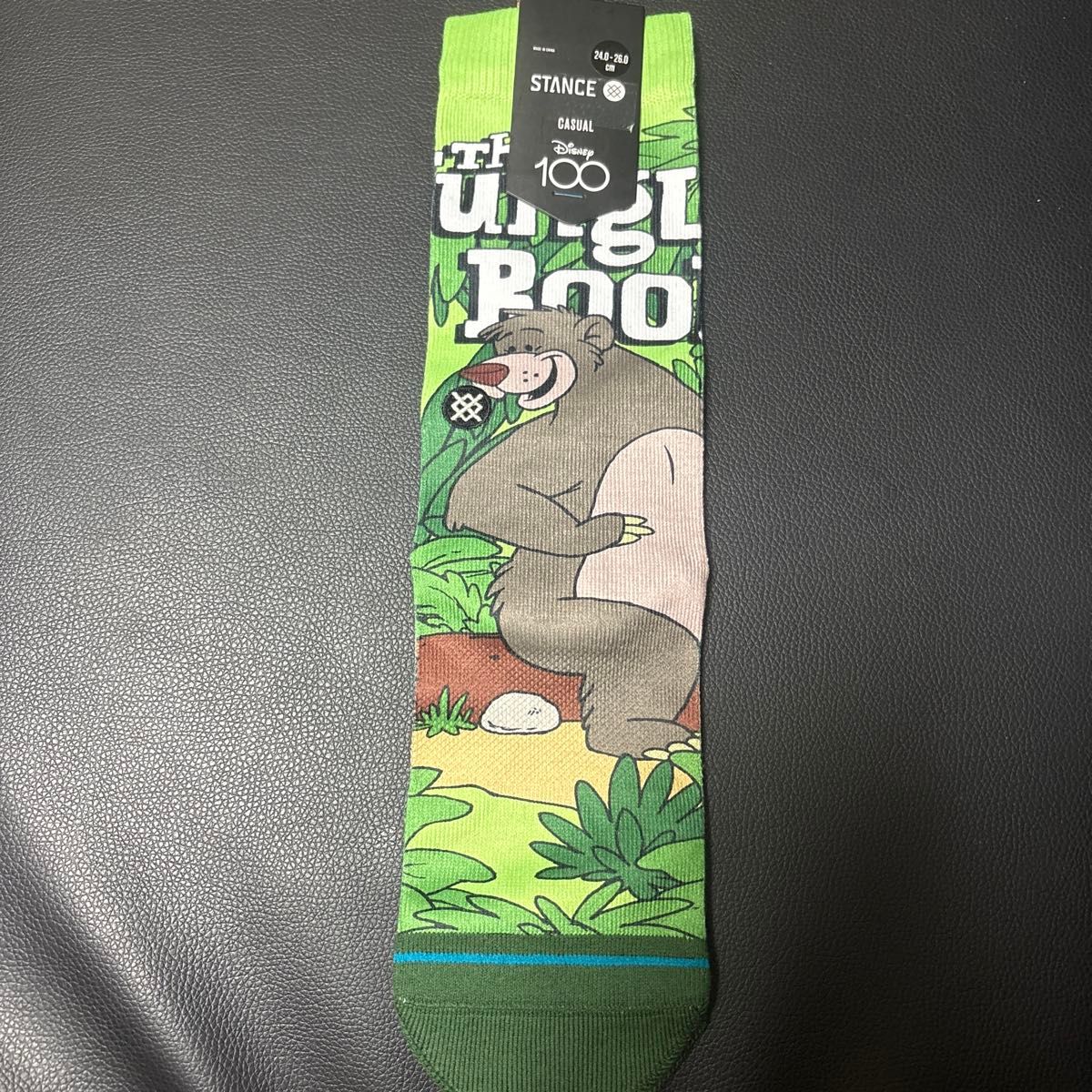 STANCE 斯坦斯 袜子 迪士尼100周年 《丛林书》 巴鲁 24-26厘米