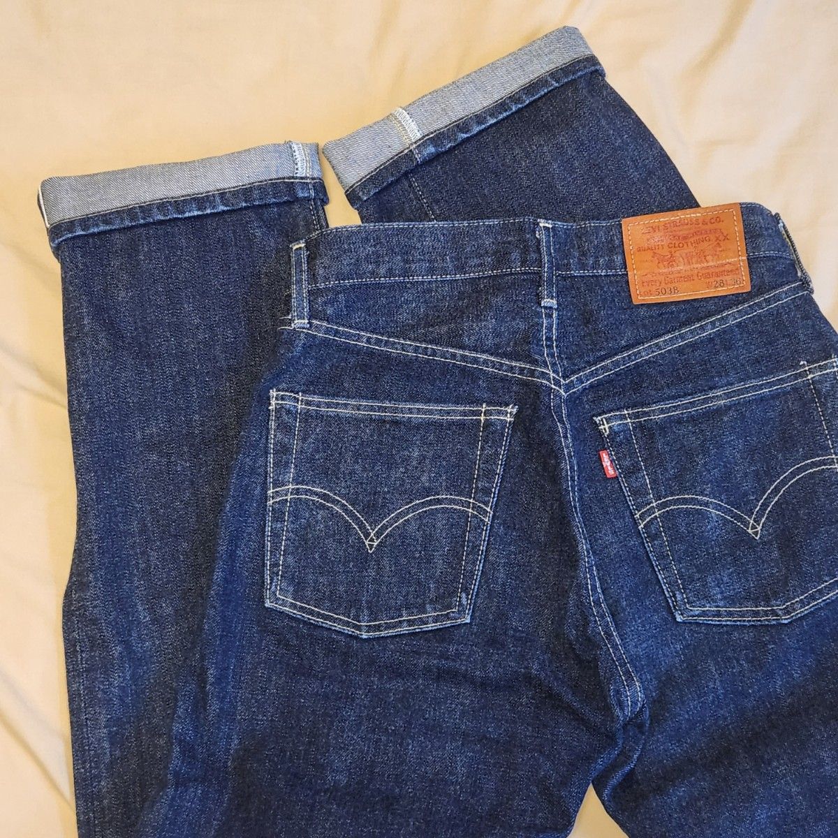 超稀有 LEVI'S 503B-XX BIG-E 赤耳 牛仔布 日本制造 深靛蓝 Levi's 复古复刻 J22