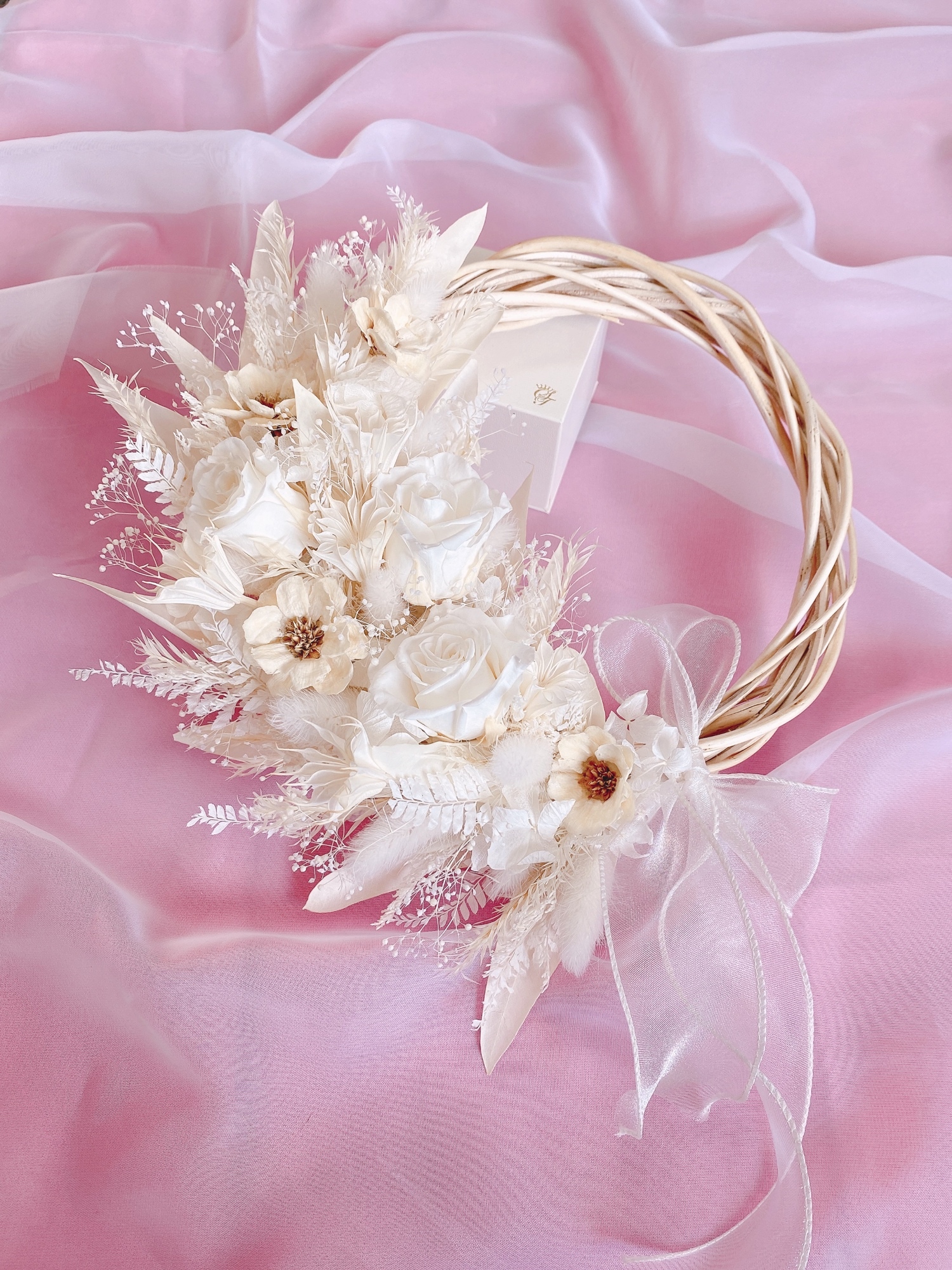 古典优雅豪华高雅的❤Off白玫瑰 & anemone的半租赁 --- 白婚礼婚礼结婚礼物礼物祝贺白租赁