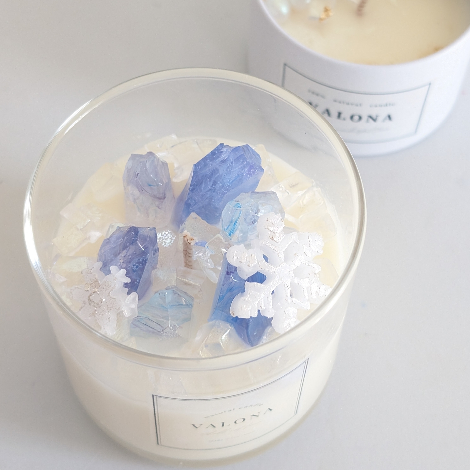 雪晶蜡烛 ❆矿石·雪花蜡烛❅