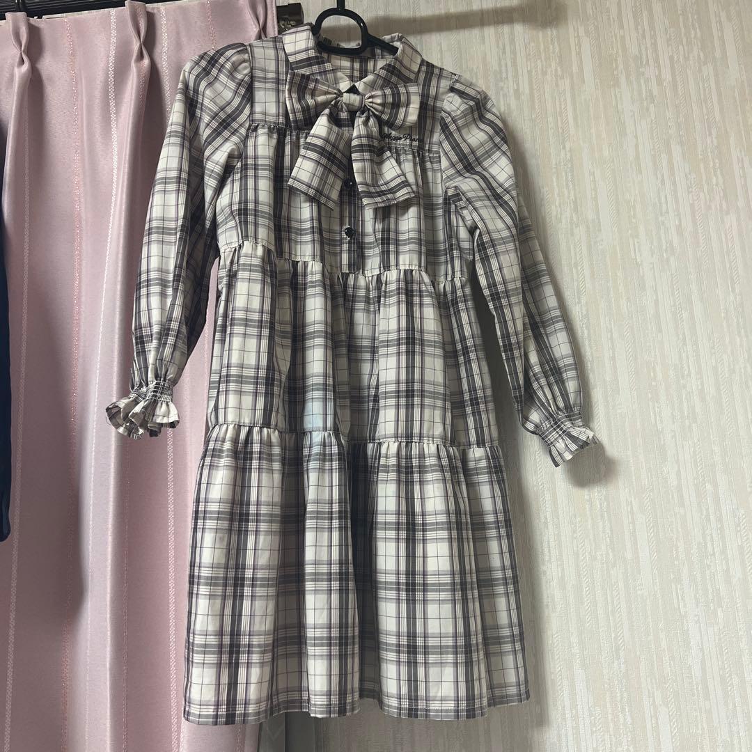 Mezzo piano junior plaid one piece S