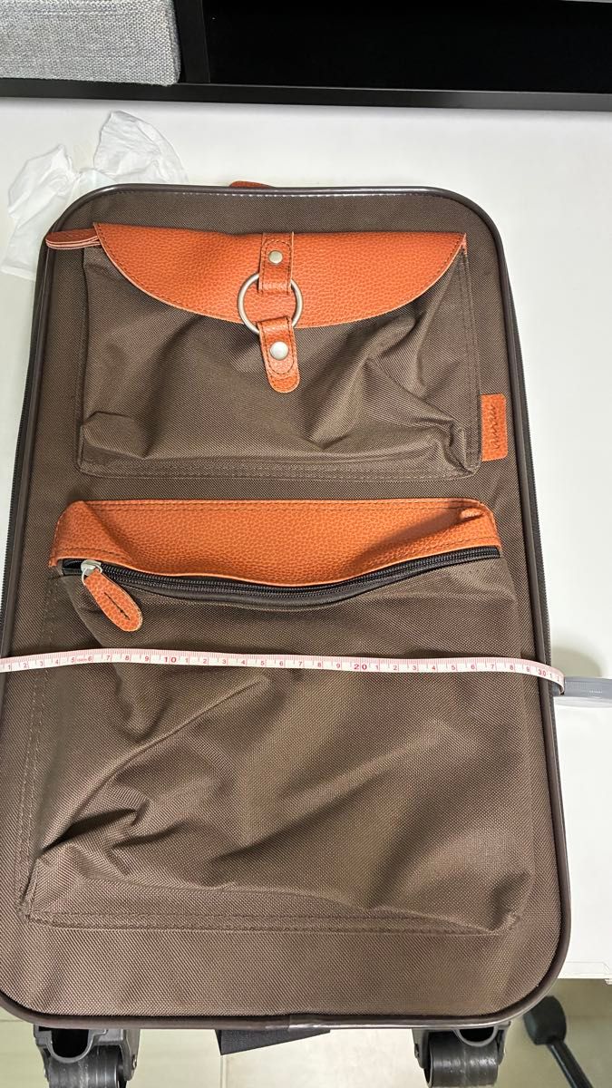 ソフトキャリーケース ブラウン 旅行カバン キャリーバッグ