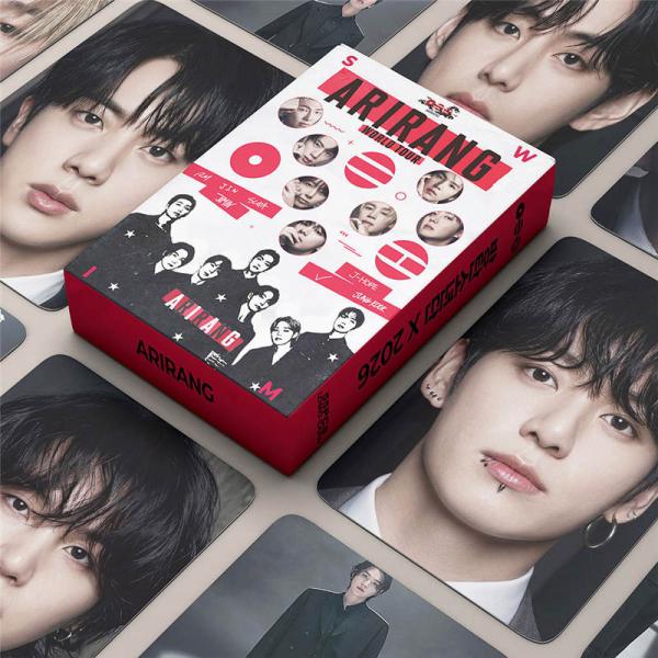 55张BTS商品照片卡套装特雷卡班坦照片全员照片卡K-POP韩国偶像The 5th Album ARIRANG应援小物LOMO卡