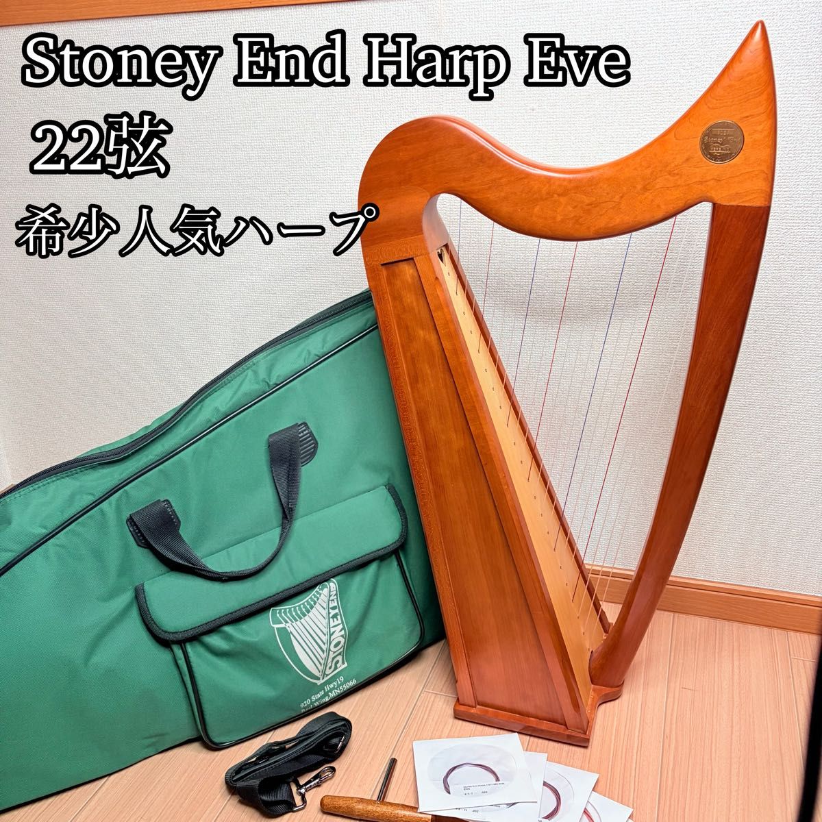Stoney End Harp Eve 22弦 ハープ フルセット 超美品 希少
