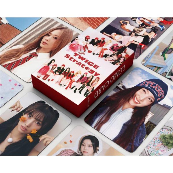 TWICEグッズ フォト カード 55枚 セット トレカ トゥワイス 写真 全員 STRATEGY フォトカード K-POP 韓国 アイドル 応援 小物 LOMOカード SANA MOMO MINA