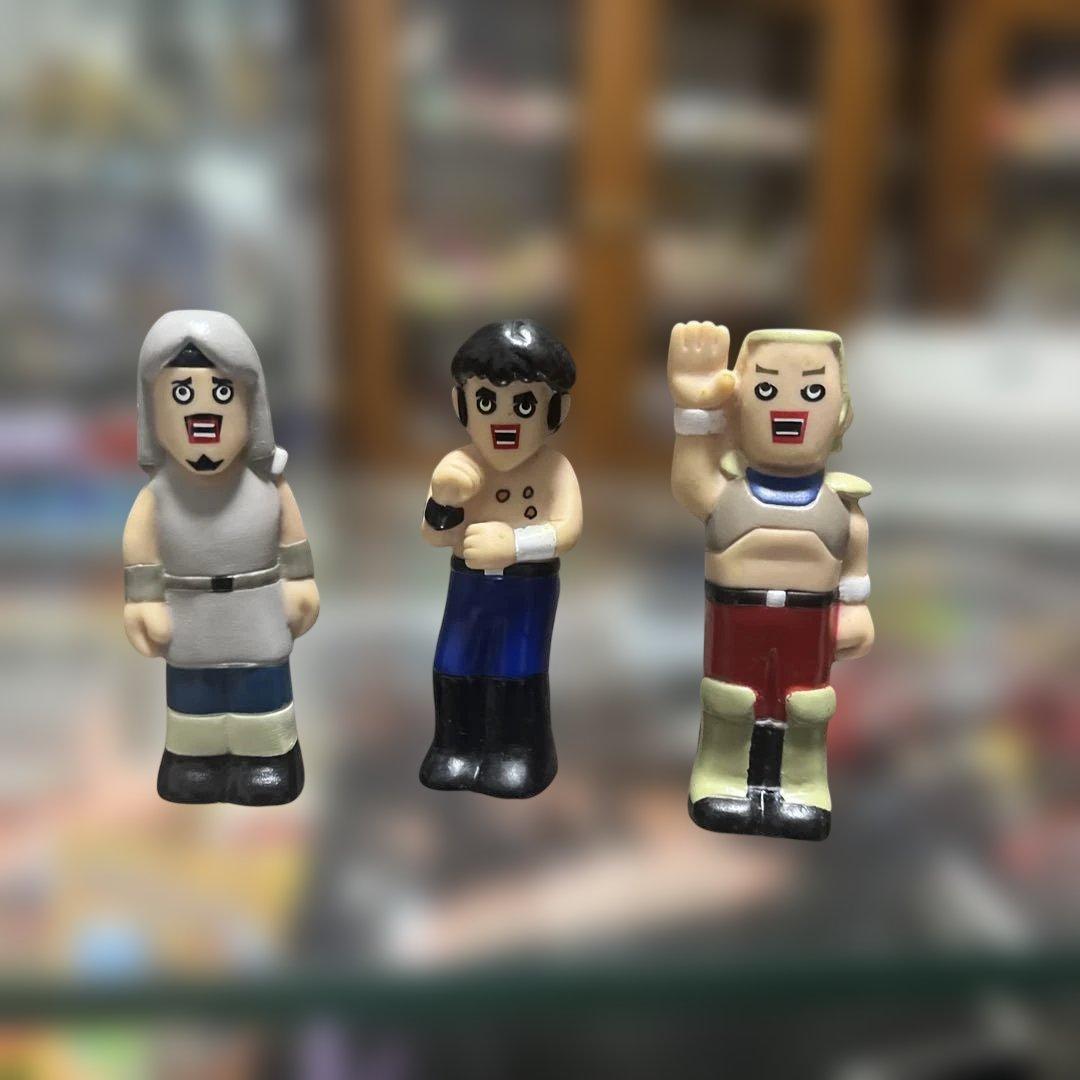 Fist of the North Star x Golden Eggs 25th Anniversary Finger Dolls Soft Vinyl