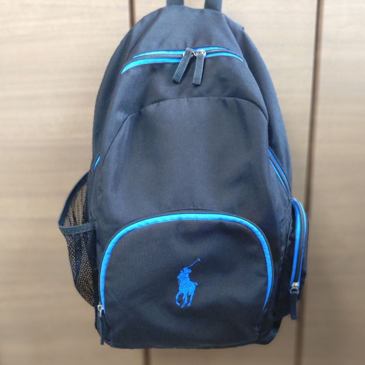 拉夫·劳伦双肩包 黑色×蓝色 POLO RALPH LAUREN