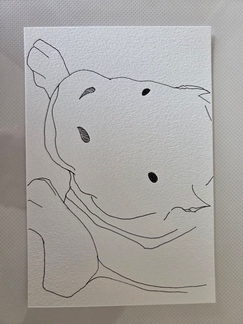 角色线稿明信片