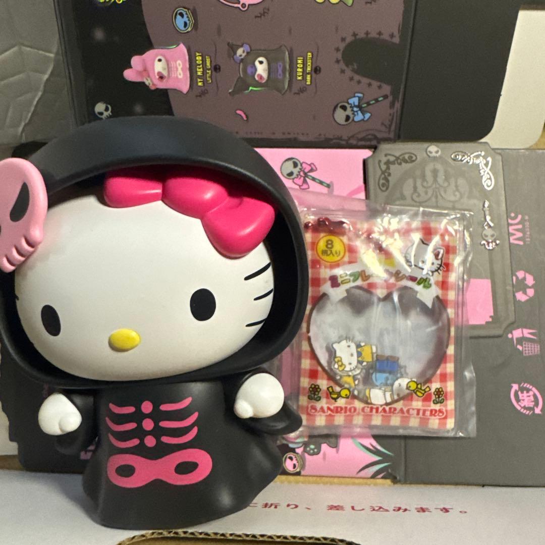 Hello Kitty Figure Mini Flake Sticker-Style Charm Set