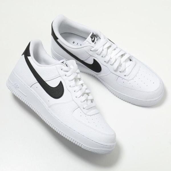 NIKE ナイキ スニーカー AIR FORCE 1 07 エア フォース ワン CT2302-100 メンズ ローカット 4cm シューズ 靴 WHITE-BLACK