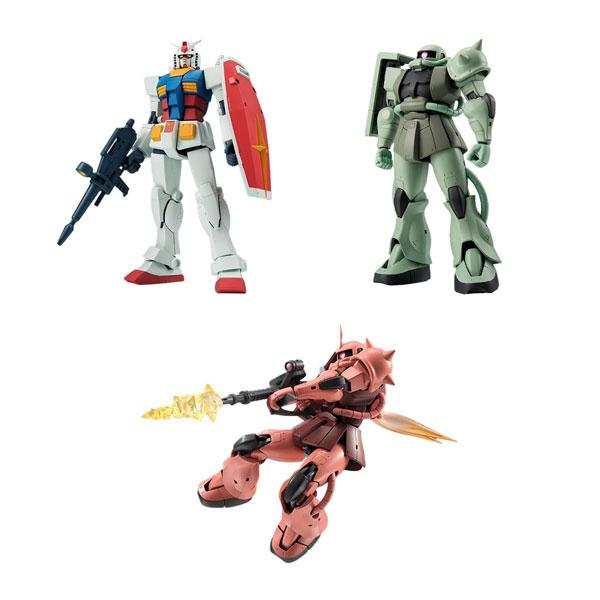 免运费◆再贩 ROBOT魂 (SIDE MS) 机动战士高达 3件套 (RX-78-2 高达/MS-06 量产型扎古/MS-06S 夏亚专用扎古) ver. A.N.I.M.E. 【4月预约】