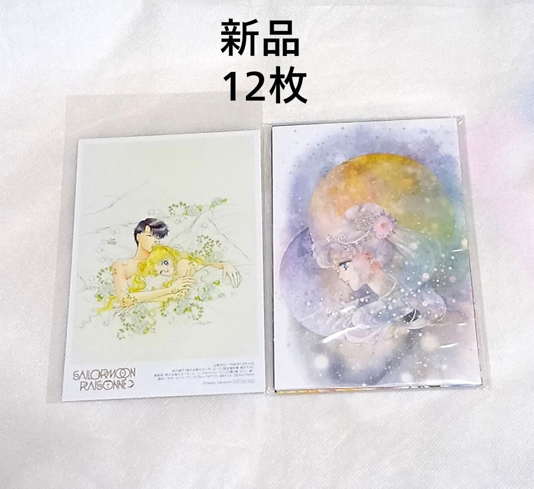 美少女战士 全新 12张 美少女战士展 原画精选明信片套装 图录发售纪念展 致歉明信片 波斯卡