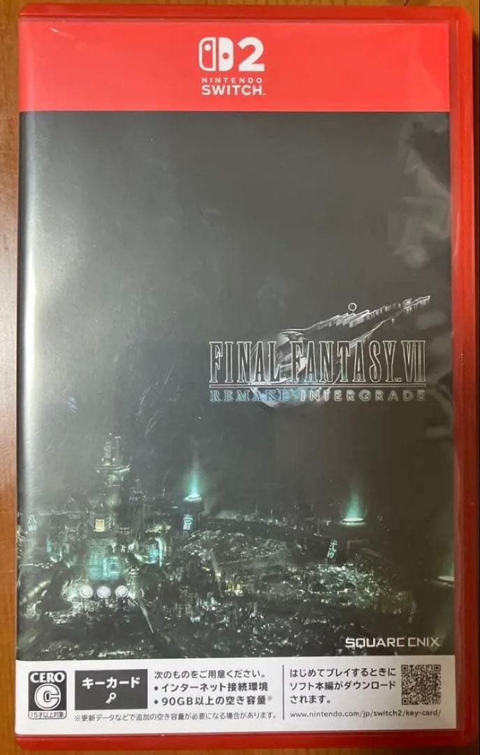 最终幻想7 重制版 Intergrade 钥匙卡版 Switch2