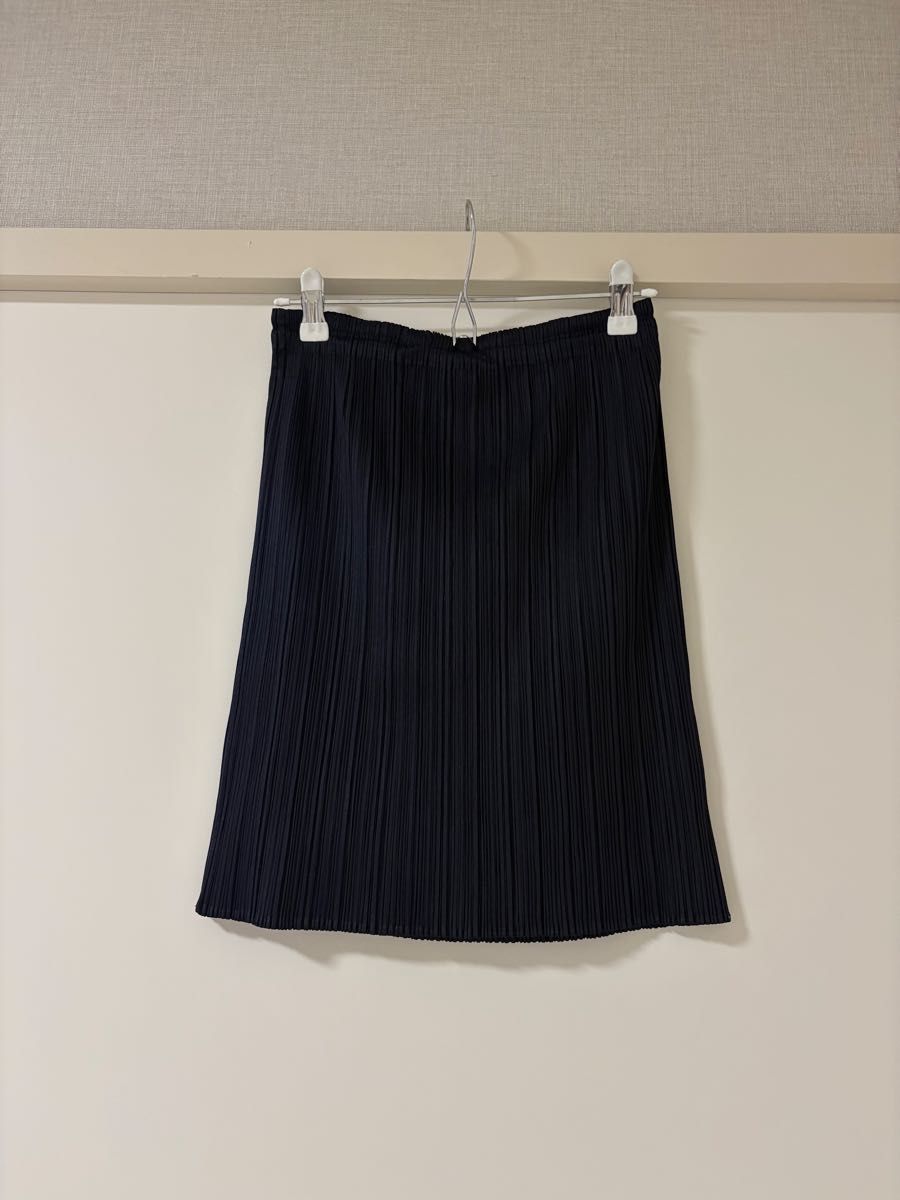 PLEATS PLEASE プリーツスカート ブラックネイビー サイズ3 プリーツプリーズ