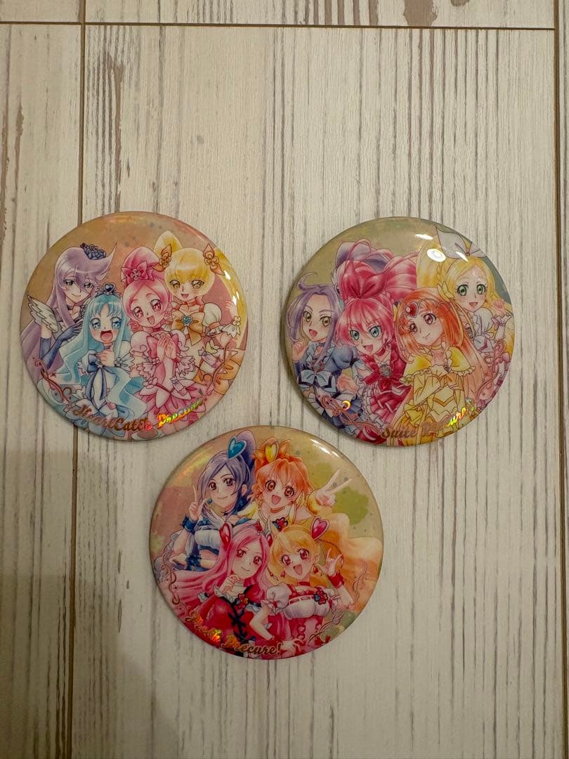Pretty Cure 20th Anniversary Badge Set, 3 Pieces
