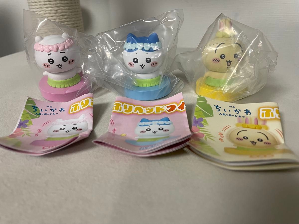 吉伊卡哇 人鱼岛的秘密 摇摆头部玩偶 3种套装 吉伊卡哇&小八&乌萨奇