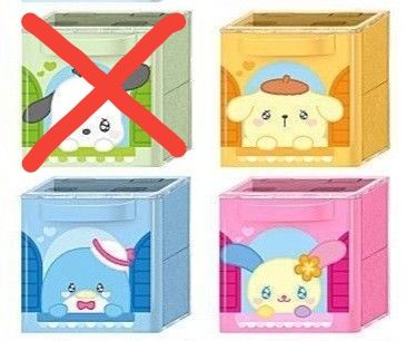 三丽鸥角色CUCASE 2迷你折叠集装箱3种套装