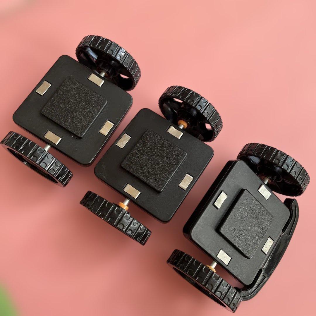 益智玩具可连接车轮零件套装与磁力片兼容
