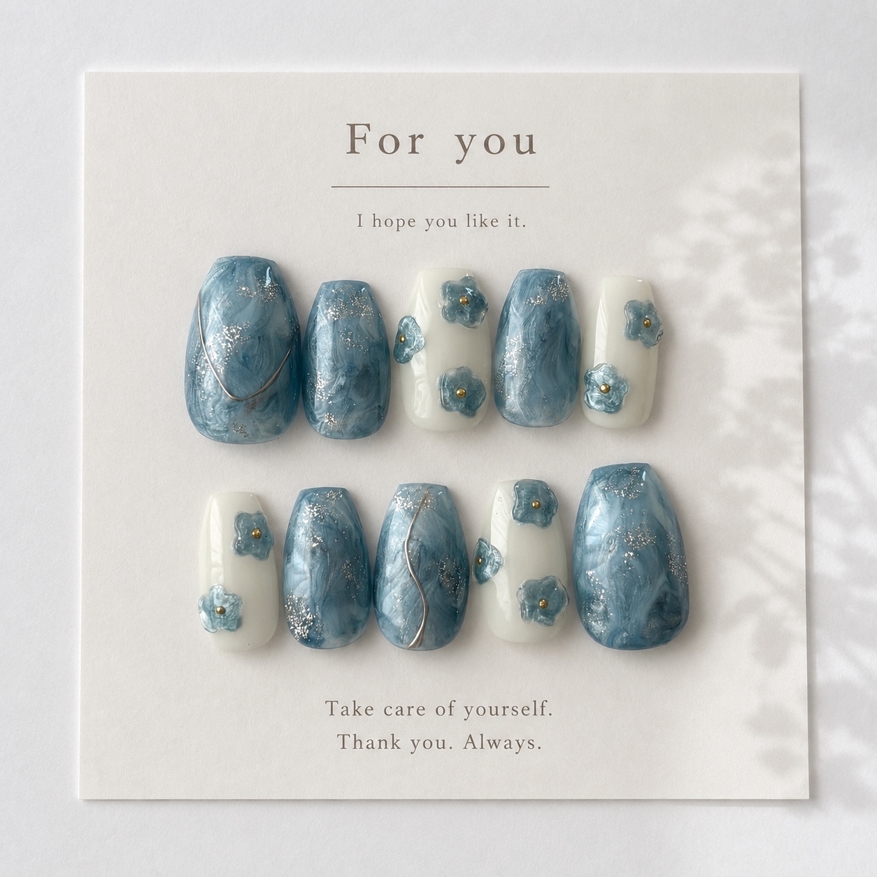 Nuance x Magnet Nail Blue Nail Tips Summer Nails Spring Nails Autumn Nails Wedding Check Pattern Nails School Entrance Ceremony Graduation Bridal Pastel Colors Adult Adult Cute Oshi-katsu Doodle Nails Korea Blue Coming of Age Day