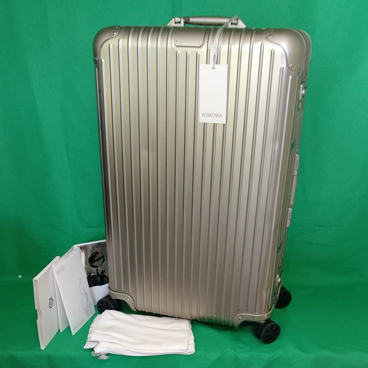 终身保证2026年RIMOWA RIMOWA原创入住86L铝行李箱4轮钛