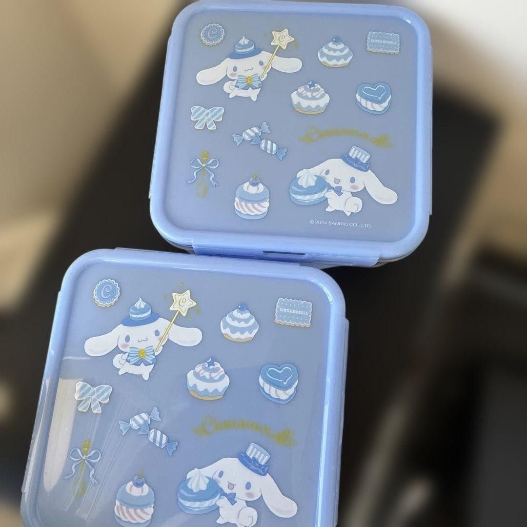 【未使用品】三丽鸥肉卷便当盒 (攻丝/保存容器)2个套装