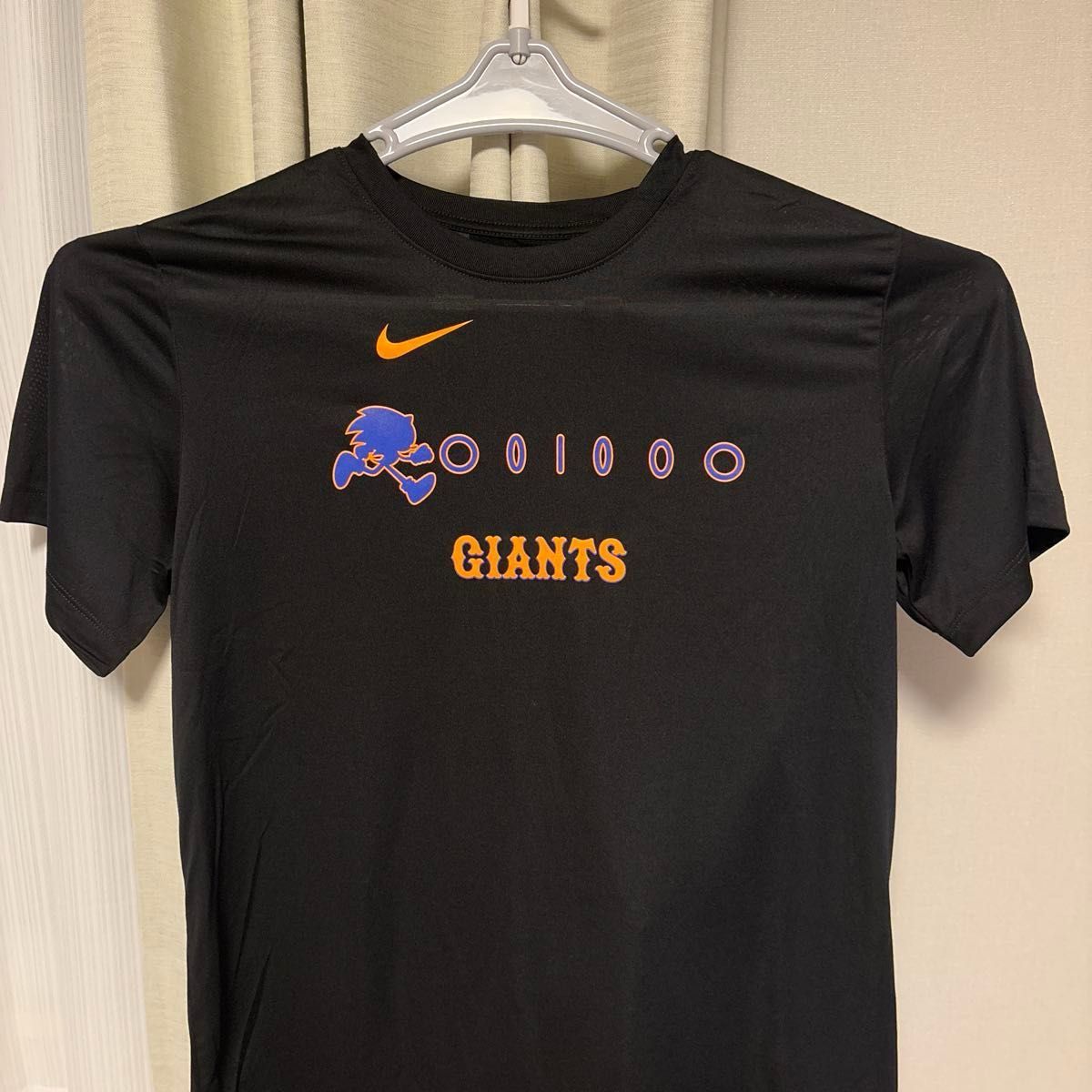 NIKE 読売ジャイアンツ コラボ Tシャツ ブラック ソニック・ザ・ヘッジホッグ