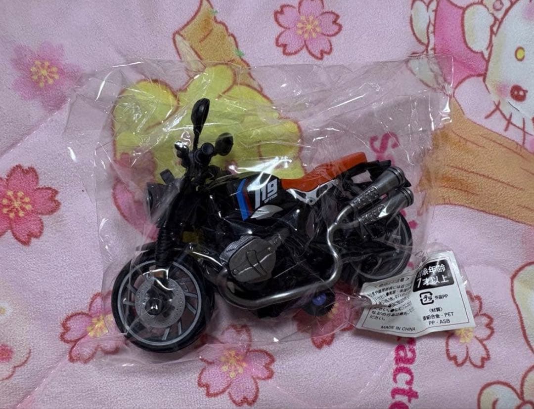 719 Motorcycle Ornament Black Figure