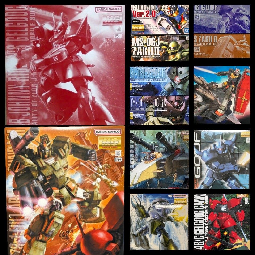 新品未组装MG1/100一年战争系16种套装