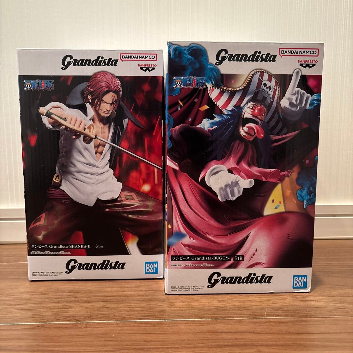 【新品未使用】ワンピース Grandista フィギュア シャンクス バギー 2種セット