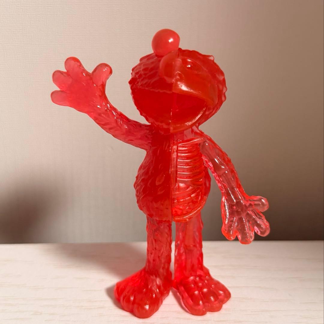 Sesame Street Elmo Clear Red Figure