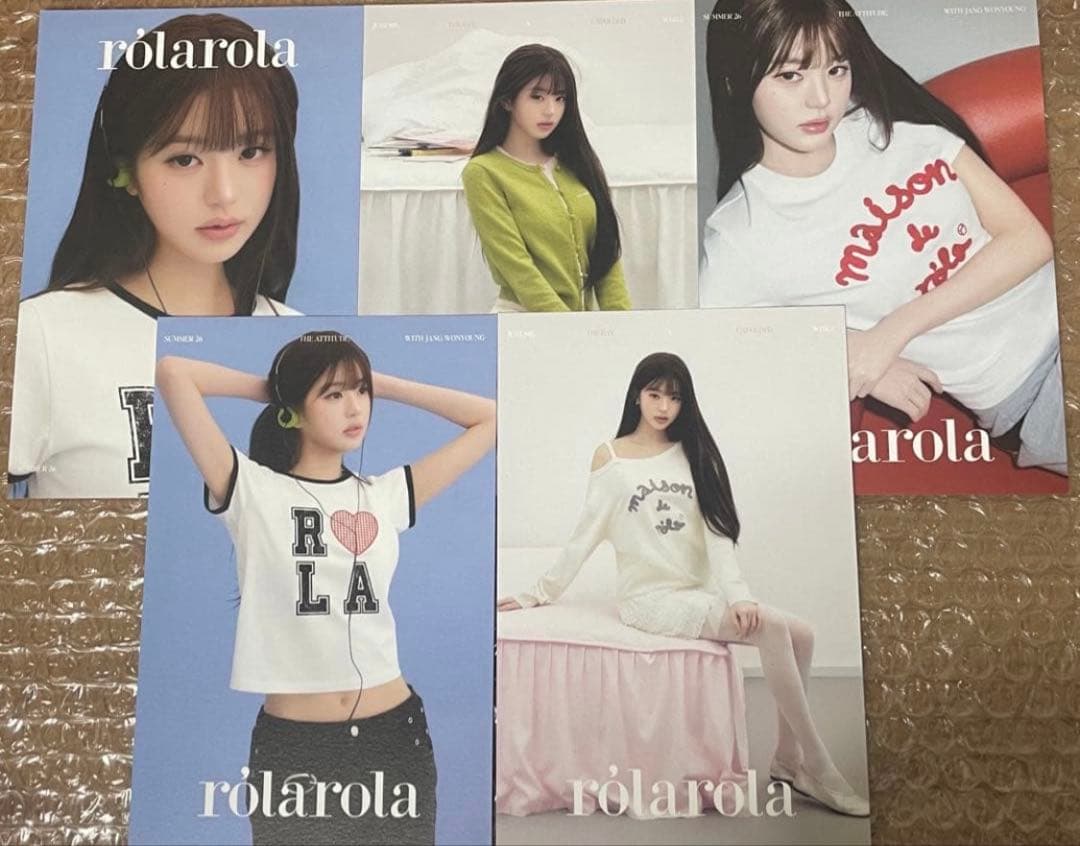 【限定】 ROLAROLA IVE Wonyoung 明信片 5张套装
