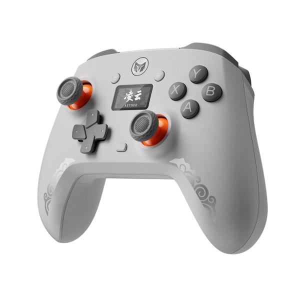 BIGBIG 获得以太无线有线液晶显示屏游戏手柄(适用于Switch、iPhone、Android手机、Windows 10/11 PC、蓝牙、2.4GHz、USB-A、涡轮模式、Xinput)