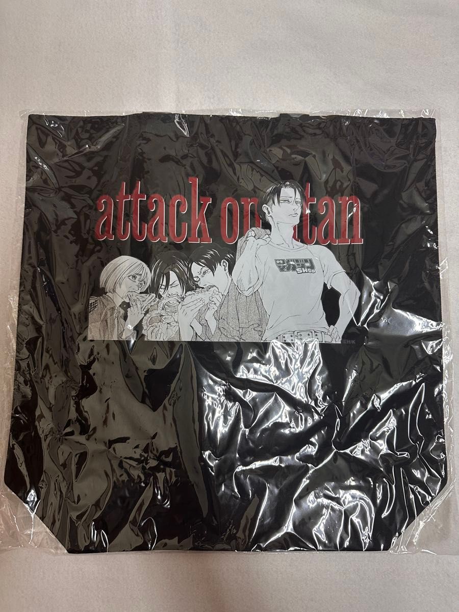 Attack on Titan Magazine Shop Limited Edition Tote Bag Black Levi Armin Mikasa Rare