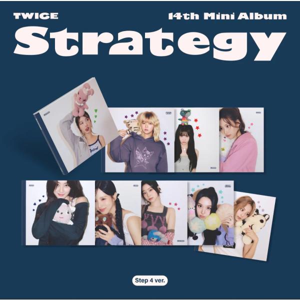[可选成员] TWICE 官方周边 STRATEGY / 第十四张迷你专辑（Step4版）CD 专辑 偶像组合TWICE 韩流K-POP 韩国