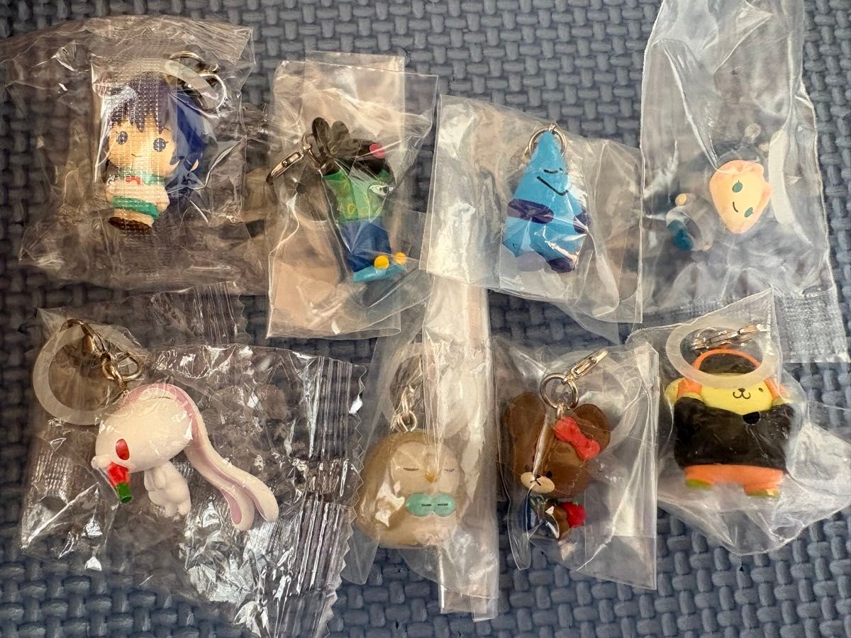 书签挂件扭蛋套装出售 随机8个一套 齐木楠雄 相田大助 NARUTO Pom Pom Purin 宝可梦