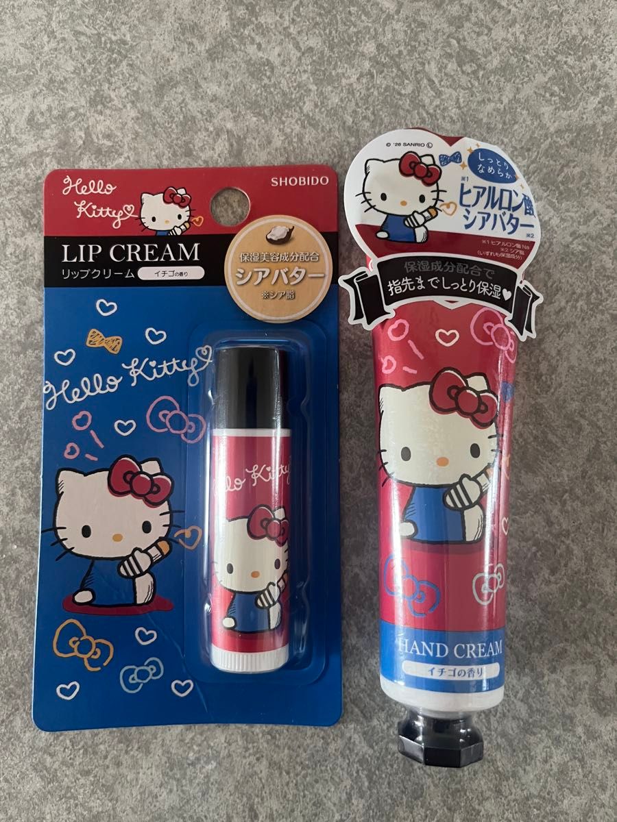 Hello kitty唇膏 & 护手霜唇膏hello kitty护手霜三丽鸥
