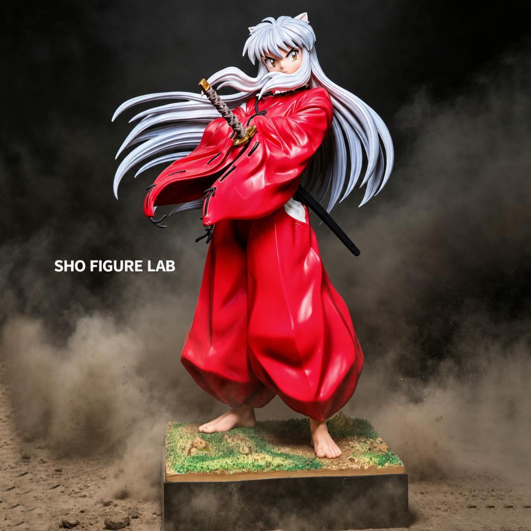 Inuyasha Tessaiga Fire Rat Robe Half-Demon Figure Painted Completed Garage Kit