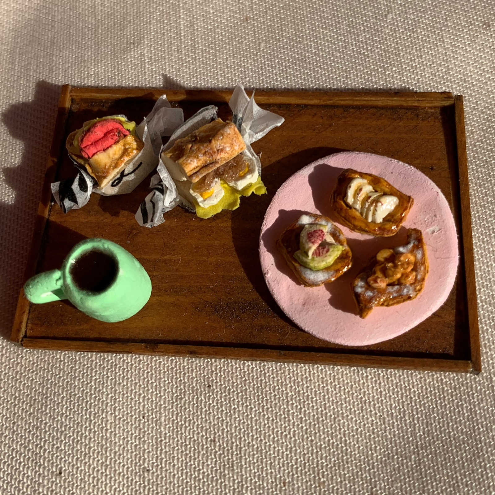 迷你食物 面包午餐
