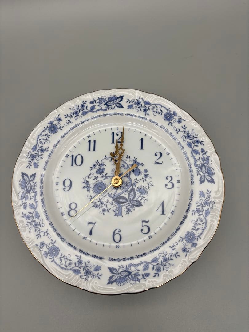 N❽〜 Ceramic Plate Clock (Dual-Use Wall/Table Clock)